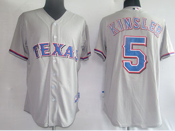 Kinsler Texas Rangers grey jersey
