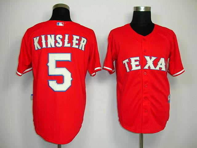 Kinsler Texas Rangers red jersey