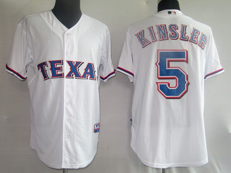 Kinsler Texas Rangers white jersey