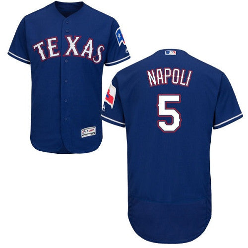 Mike Napoli Texas Rangers blue jersey