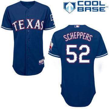 Scheppers Texas Rangers blue jersey