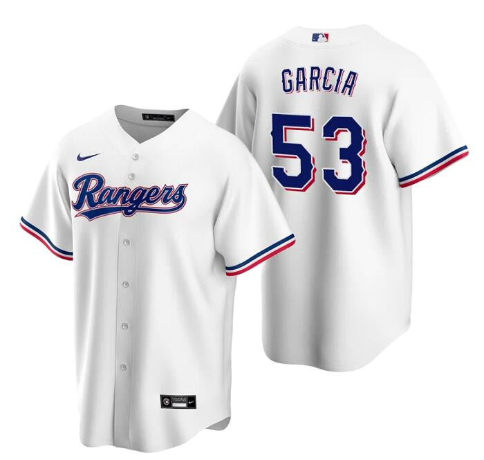 Adolis Garcia Texas Rangers white jersey