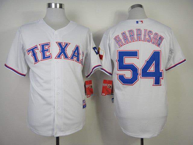 Harrison Texas Rangers white jersey