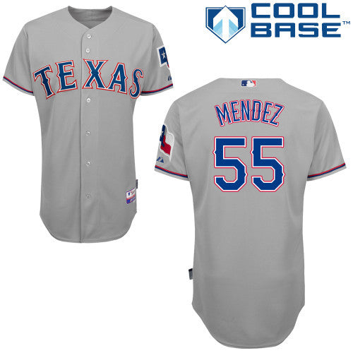 Mendez Texas Rangers grey jersey