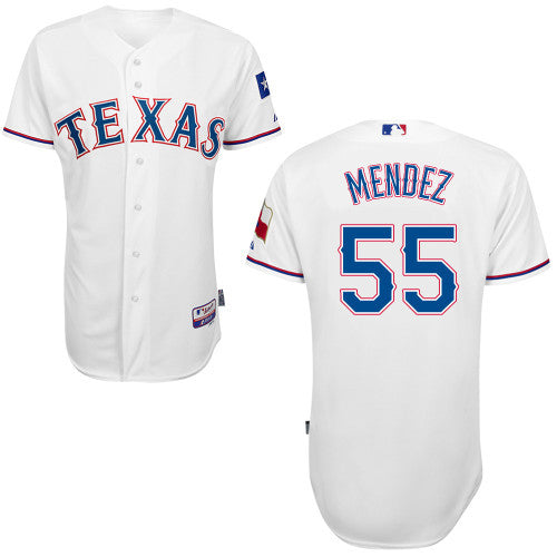 Mendez Texas Rangers white jersey