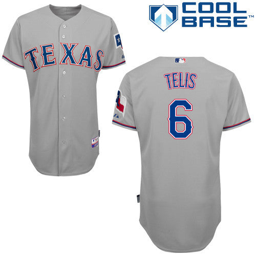 Telis Texas Rangers grey jersey