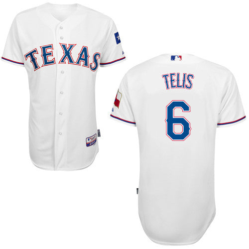 Telis Texas Rangers white jersey