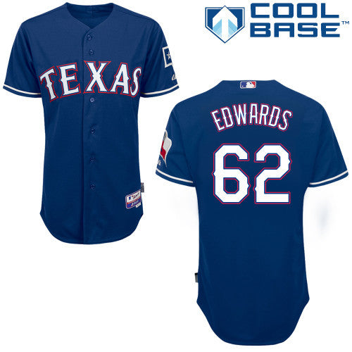 Edwards Texas Rangers blue jersey