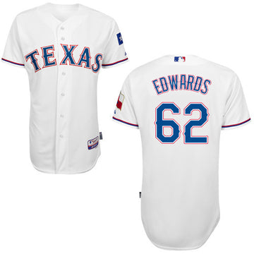 Edwards Texas Rangers white jersey