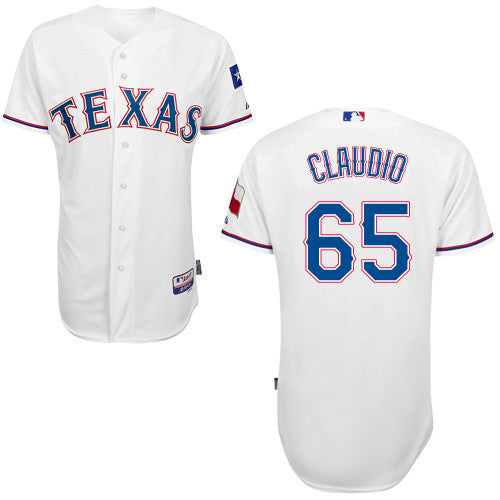 Claudio Texas Rangers white jersey