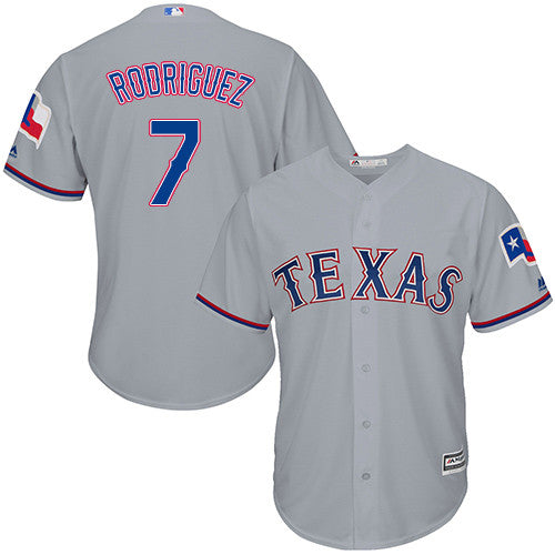 Ivan Rodriguez Texas Rangers gray jersey
