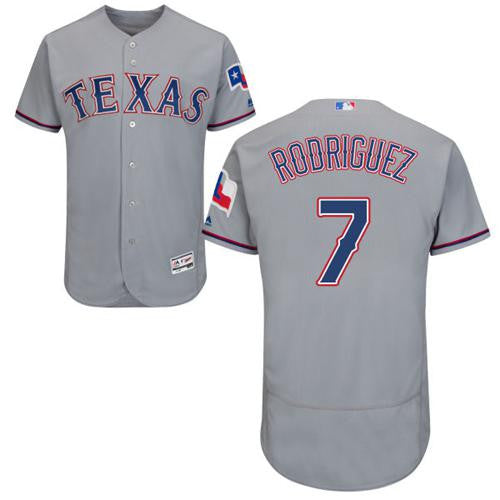 Ivan Rodriguez Texas Rangers gray jersey