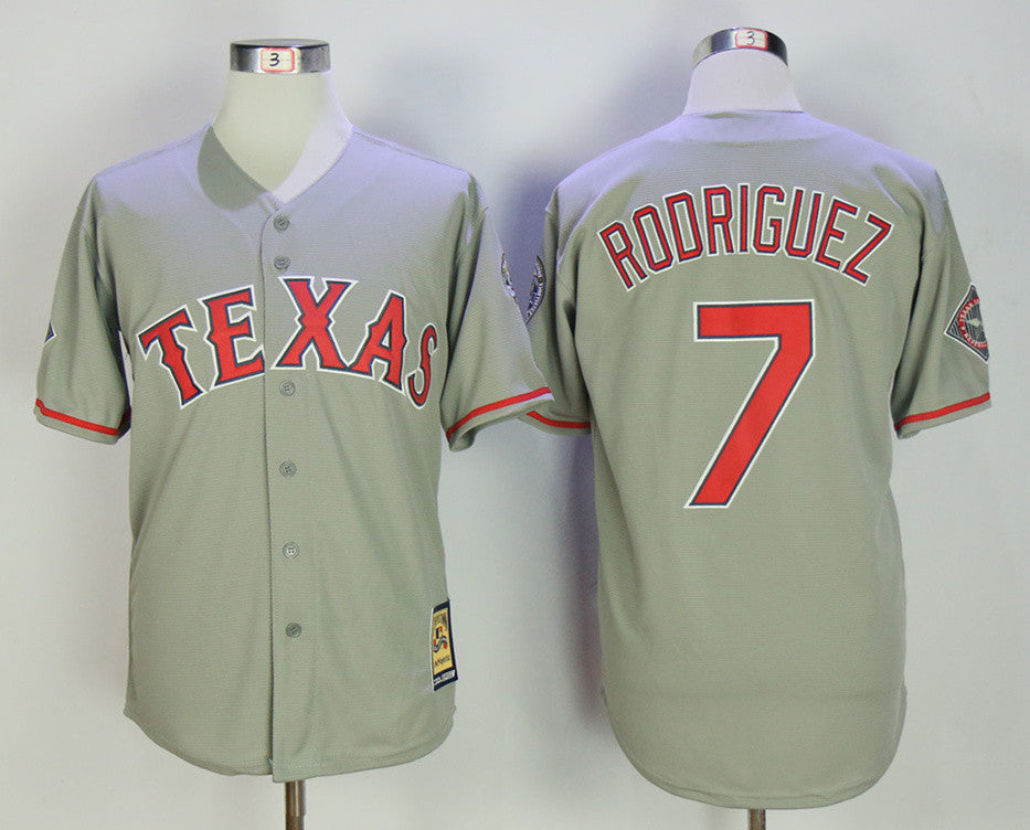 Ivan Rodriguez Texas Rangers gray Throwback jersey