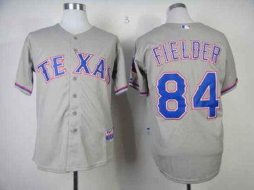 Fielder Texas Rangers grey jersey