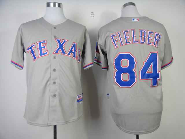 Fielder Texas Rangers grey jersey