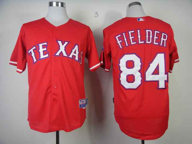 Fielder Texas Rangers red jersey