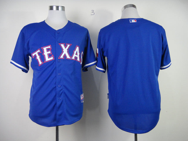 Custom Texas Rangers blue jersey
