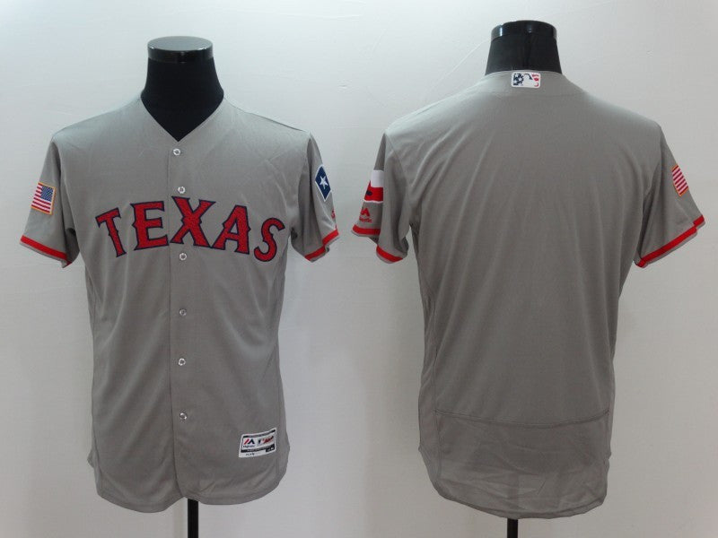 Custom Texas Rangers grey Fashion jersey