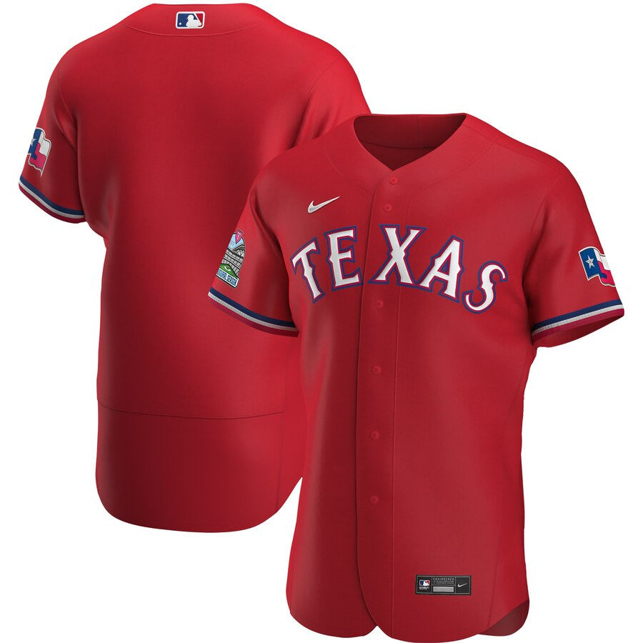 Custom Texas Rangers red jersey