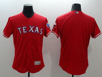 Custom Texas Rangers red Authentic jersey