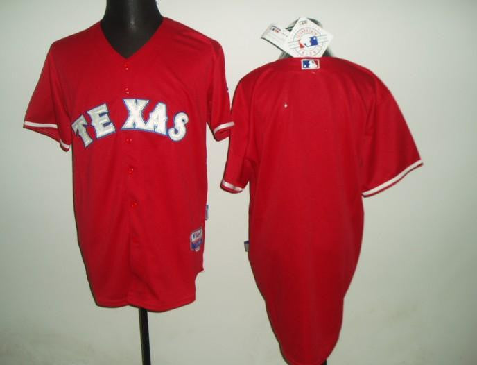 Custom Texas Rangers red jersey