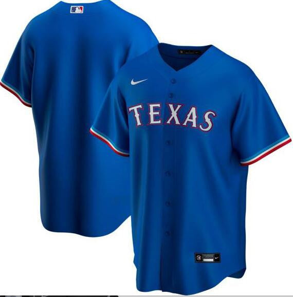 Custom Texas Rangers royal jersey