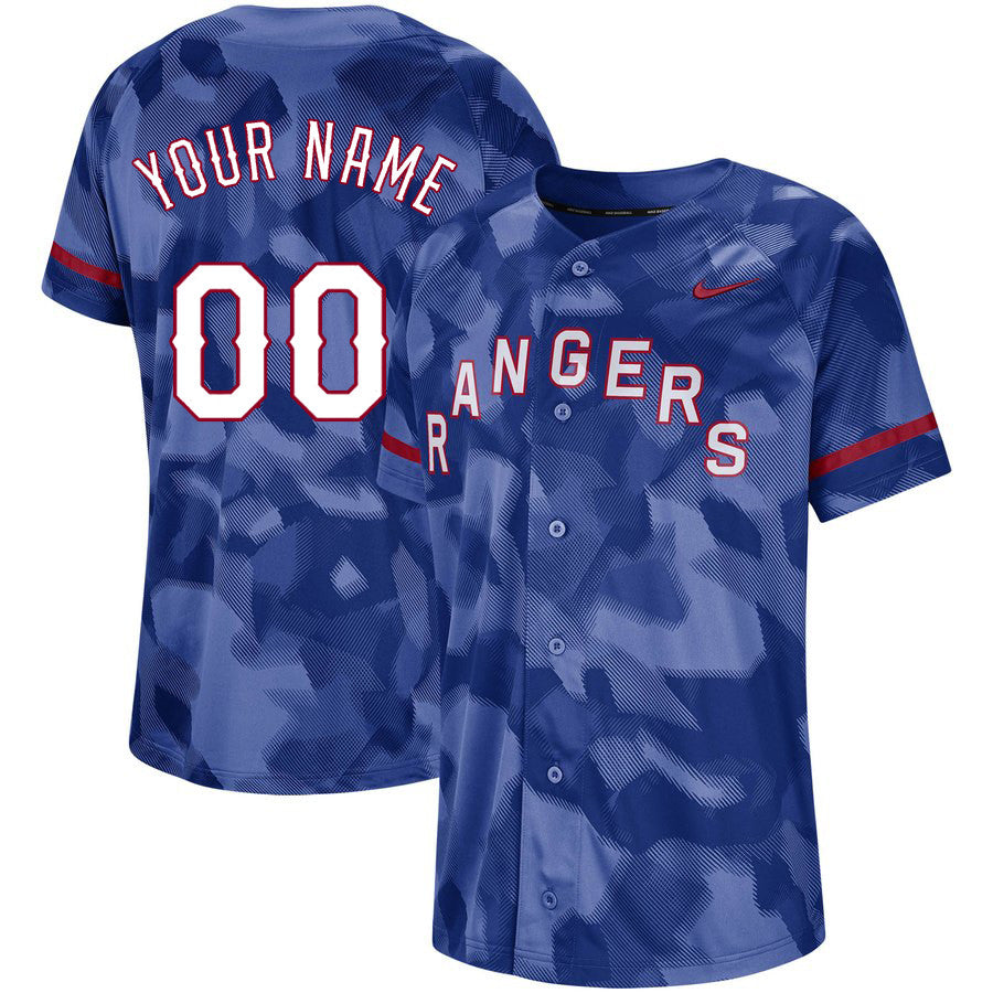 Texas Rangers royal Fashion jersey