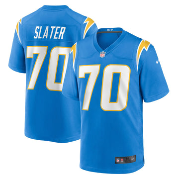 Rashawn Slater Los Angeles Chargers blue jersey