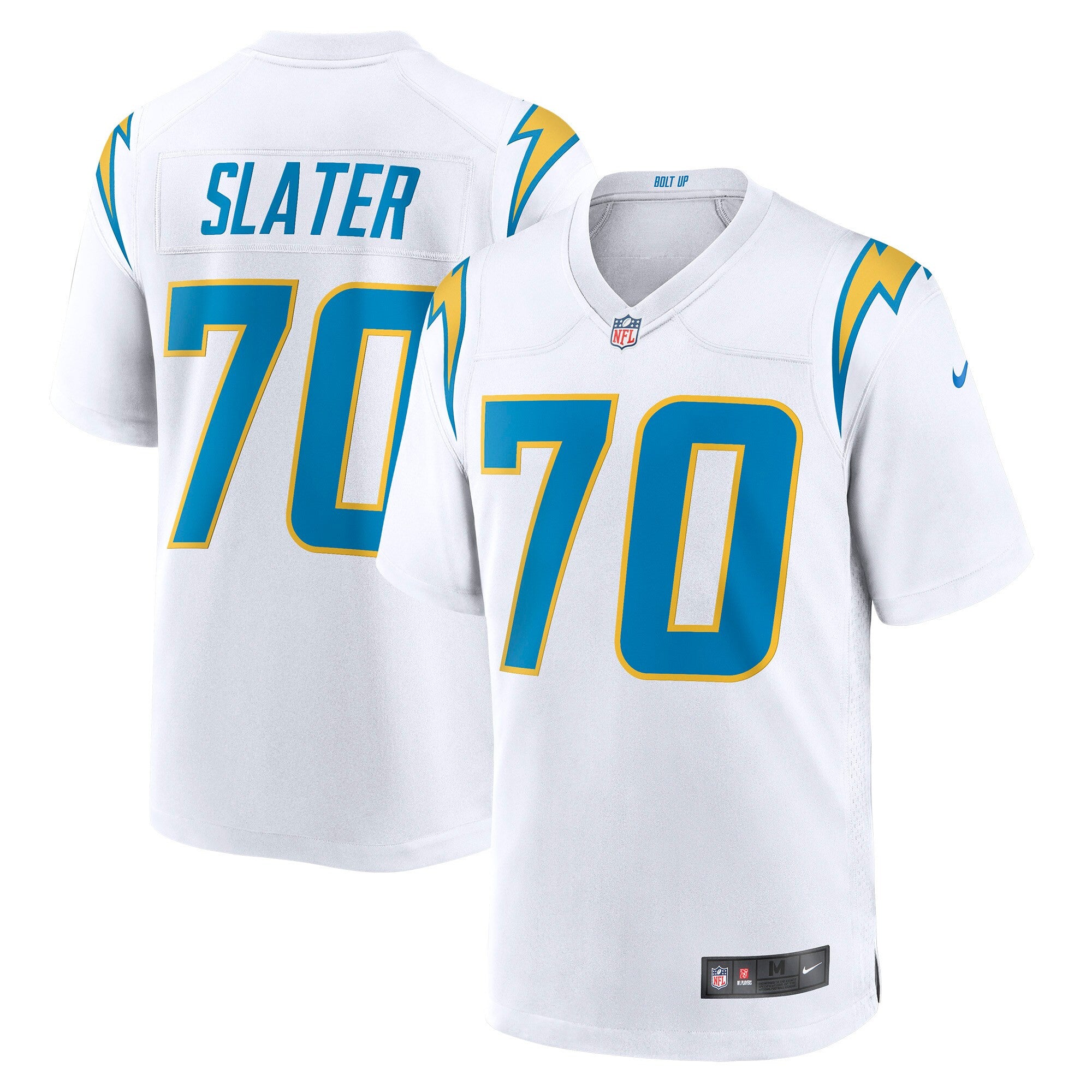Rashawn Slater Los Angeles Chargers white jersey