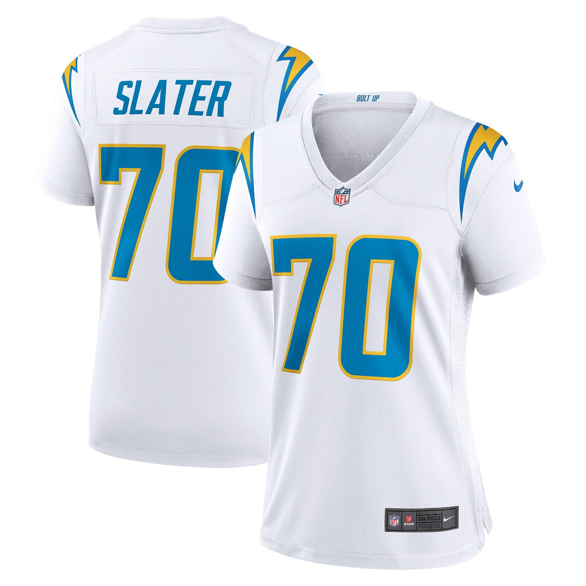 Rashawn Slater Los Angeles Chargers white jersey