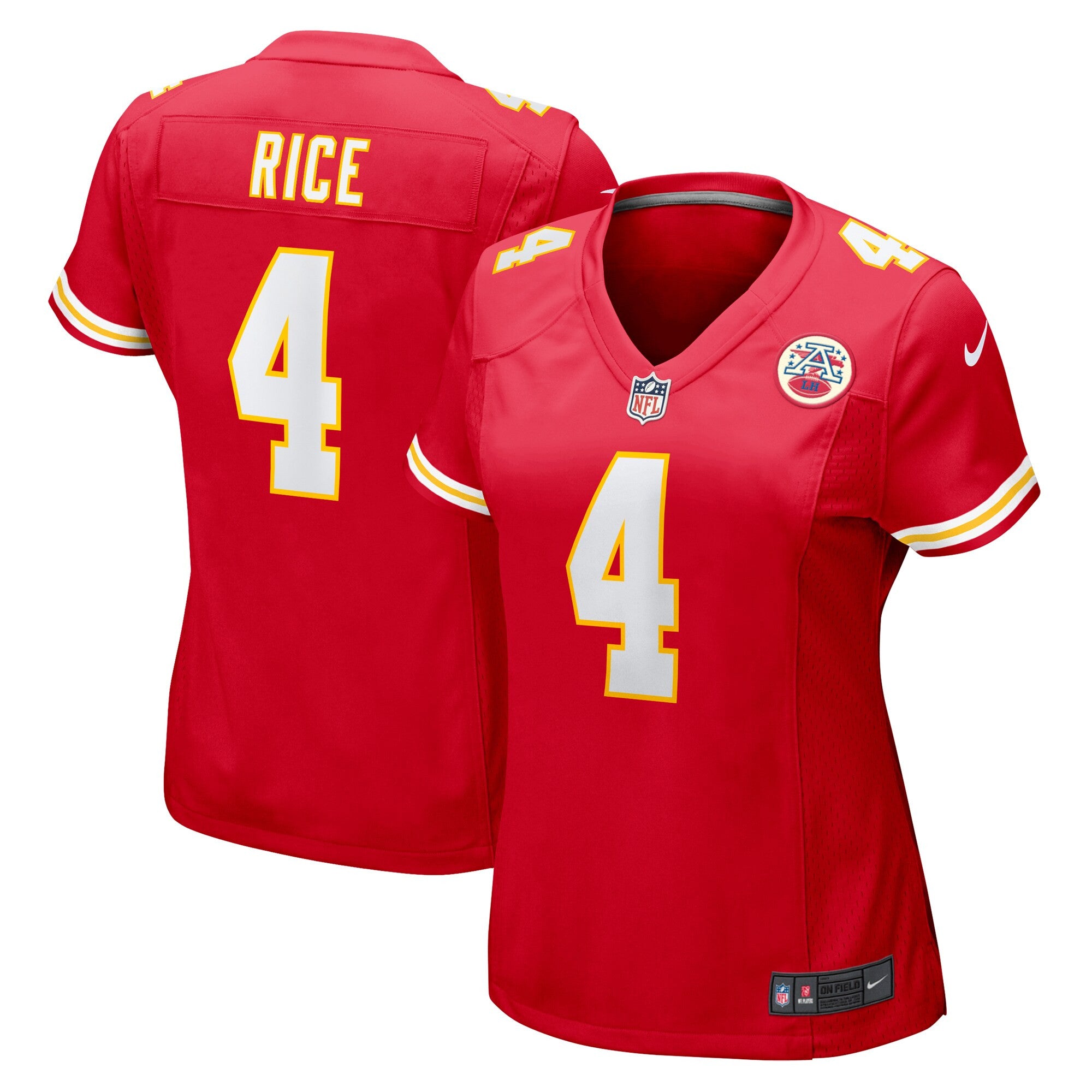 Rashee Rice Kansas City Chiefs red jersey