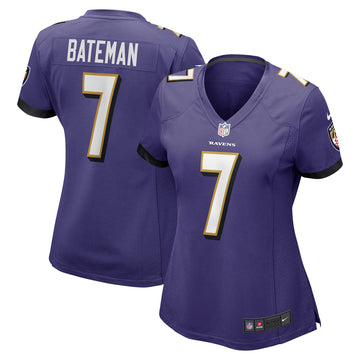 Rashod Bateman Baltimore Ravens purple jersey