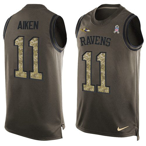 Kamar Aiken Baltimore Ravens green Salute To Service jersey