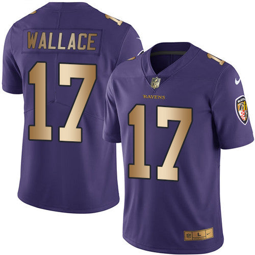 Mike Wallace Baltimore Ravens purple Limited jersey