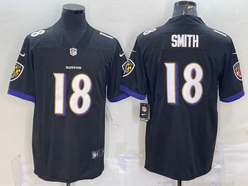 Roquan Smith Baltimore Ravens black Vapor jersey