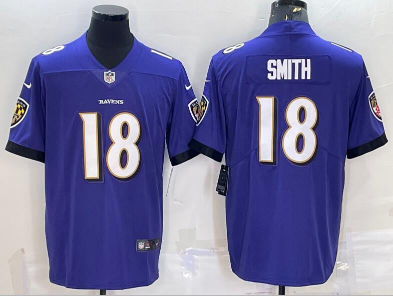 Roquan Smith Baltimore Ravens purple Vapor jersey