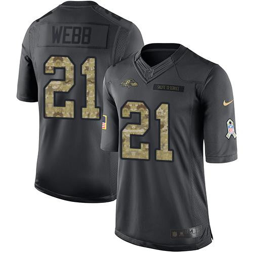 Lardarius Webb Baltimore Ravens black Salute To Service jersey