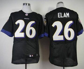 Matt Elam Baltimore Ravens black Elite jersey