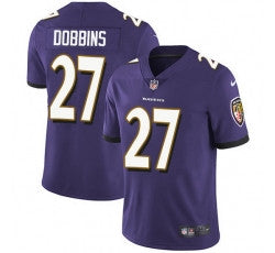 J K Dobbins Baltimore Ravens purple Vapor jersey