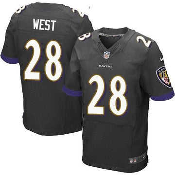 Terrance West Baltimore Ravens black Elite jersey