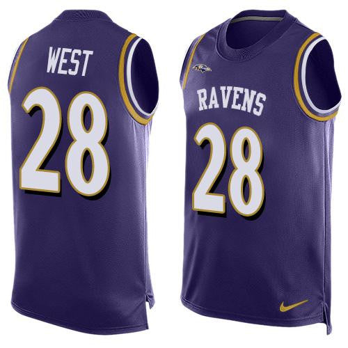 Terrance West Baltimore Ravens purple Limited jersey