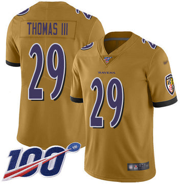 Earl Thomas III Baltimore Ravens gold Inverted Legend jersey