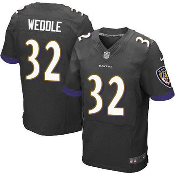 Eric Weddle Baltimore Ravens black Elite jersey