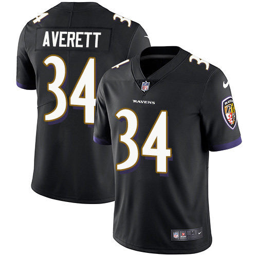 Anthony Averett Baltimore Ravens black Vapor jersey