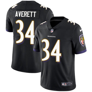 Anthony Averett Baltimore Ravens black Vapor jersey