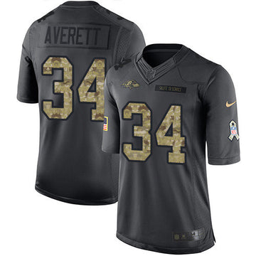 Anthony Averett Baltimore Ravens black Salute To Service jersey