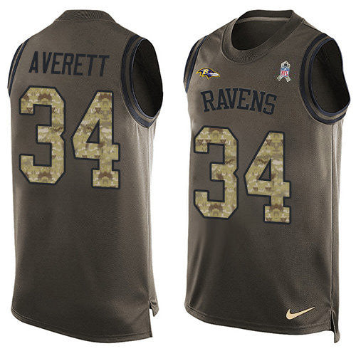 Anthony Averett Baltimore Ravens green Salute To Service jersey