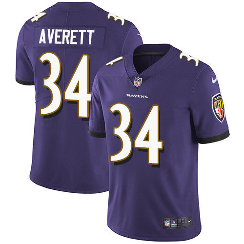 Anthony Averett Baltimore Ravens purple Vapor jersey