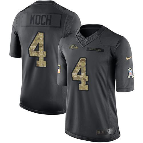 Sam Koch Baltimore Ravens black Salute To Service jersey