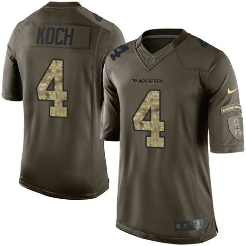 Sam Koch Baltimore Ravens green Salute To Service jersey